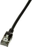 Merkloos LogiLink CAT6a U/FTP Ultraflex Netwerkkabel, 100% koper, zwart, 2M