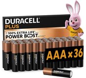 Duracell Plus AAA Alkaline Batterijen - 36 Stuks