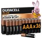 Duracell Plus AAA Alkaline Batterijen - 36 Stuks