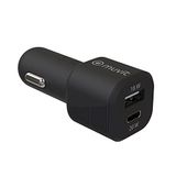 MUVIT CHANGE MUVIT VOOR VERANDERING CHARGEUR VOITURE PD USBC 20W + QC 3.0 18W NOIR