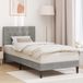 Maison Exclusive - Lit cadre avec tête de lit gris clair 90 x 190 cm, velours