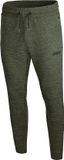 Jako Premium Basics Joggingbroek Dames - Kaki Gemeleerd | Maat: 38