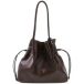 GUESS Karima Drawstring Tote Sac porté épaule Marron
