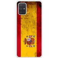 Samsung Galaxy A71 Drapeau espagne Verstevigd hoesje met sublimatie bedrukking