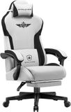 GTPLAYER - Gamingstoel Technische Stof - Met Lendensteun en 150 kg - Grijs