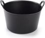 Forte Plastics Flexibele emmer/wasmand zwart 15 liter - Opbergmand