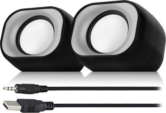 Eminent EM3513 PC Speakerset 2.0 - Zwart - 6W - USB