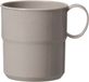 GastroMax Bio-drinkbeker met handvat, 0,3 liter, grijs