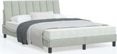 Maison Exclusive - Cadre de lit sans matelas Hanko gris clair 140x190 cm velours