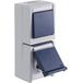 OPUS® Resist Schakelaar/knop met stopcontact, verticale uitvoering knop, wisselaar, kleur lichtgrijs/staalblauw