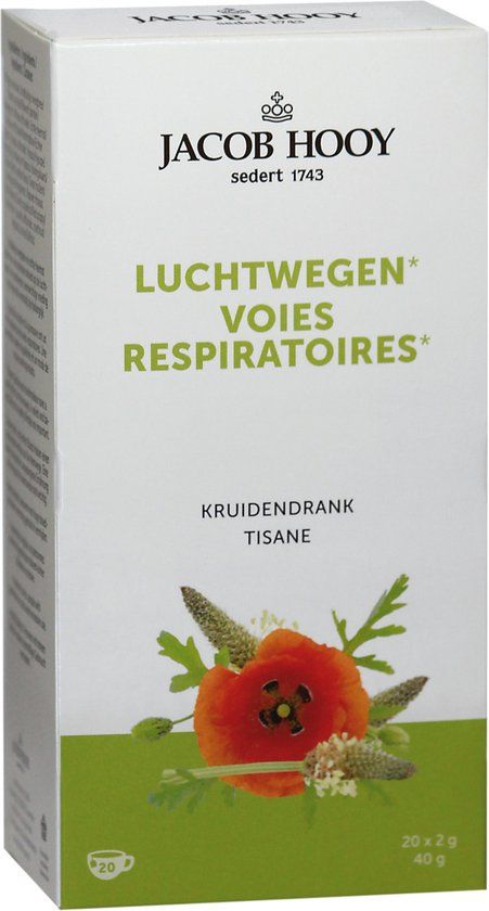 Jacob Hooy Gezonde Luchtwegen Thee - 20 Theezakjes