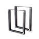 Bc-elec Hm6072-s 2 Pieds De Table En Acier Vernis Format Rectangulaire 60x72cm, Pieds Pour Meubles, Pieds De Table Métal