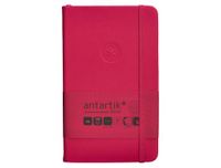 Antartik Notitieboek met elastiek, hardcover, A6 vellen, geruit, bordeaux, 100 vellen, 80 g, FSC.