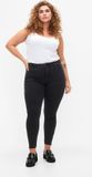 Zizzi Cropped Amy jeans met rits 3XL (56) Grey