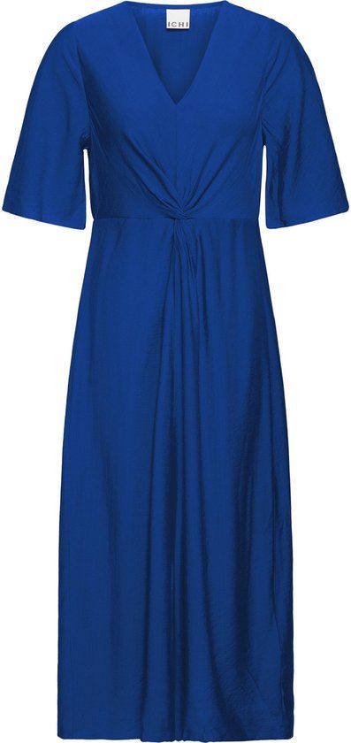 ICHI IHIMELDA DR Dames Midi jurk Sodalite Blue