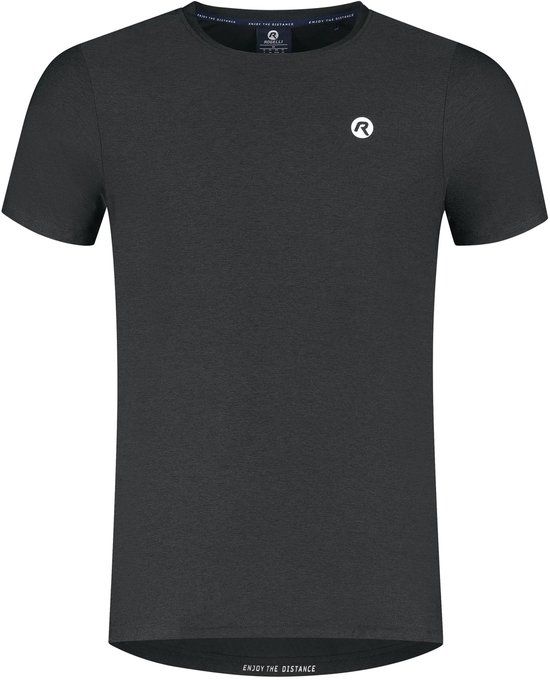 Rogelli Essential Hardloopshirt Heren - Korte Mouwen - Zwart - L