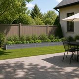 vidaXL Jardinière surélevée gris 400 x 40 x 24 cm acier