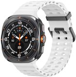 imoshion Ocean Siliconenband voor de Samsung Galaxy Watch Ultra 2 (2026) / Ultra (2024/2025) - Wit