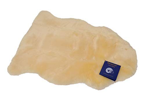 Reissner Lammfelle Schapenvacht Lamsvacht Tapijt voor Baby's (Medlam Babylove) medisch gelooid Premium Kwaliteit Lengte 75cm+ Kleur Natuurlijke