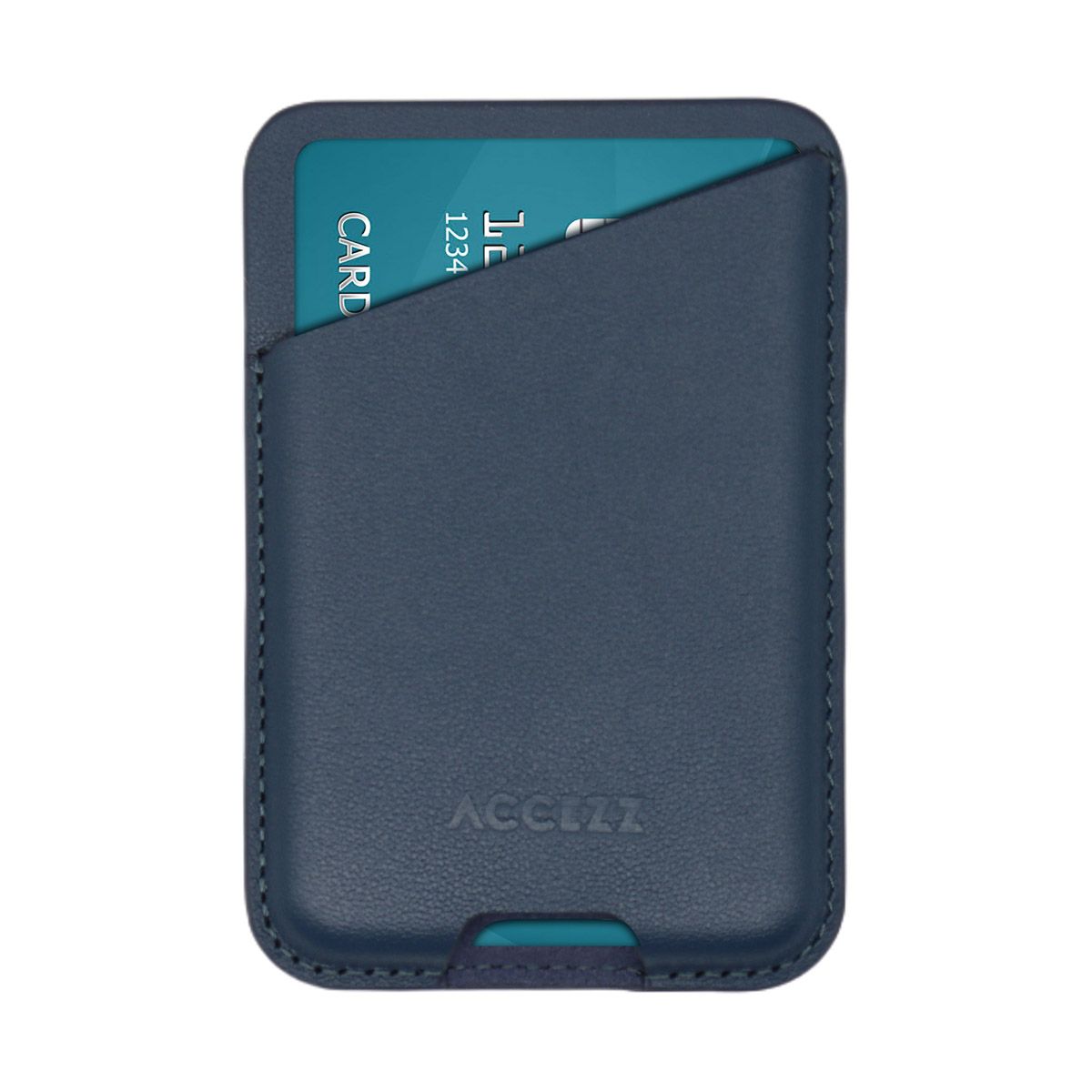 Accezz Leren Kaarthouder - Nightfall Blue