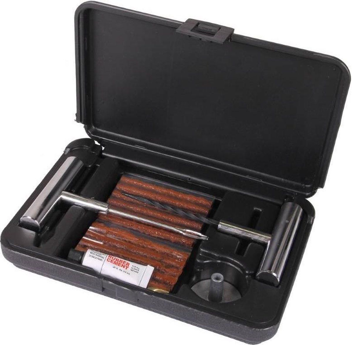TLN TRADING Fabbri Bandenreparatieset Voor Auto, Motor, Scooter (35 Delig) - Rood