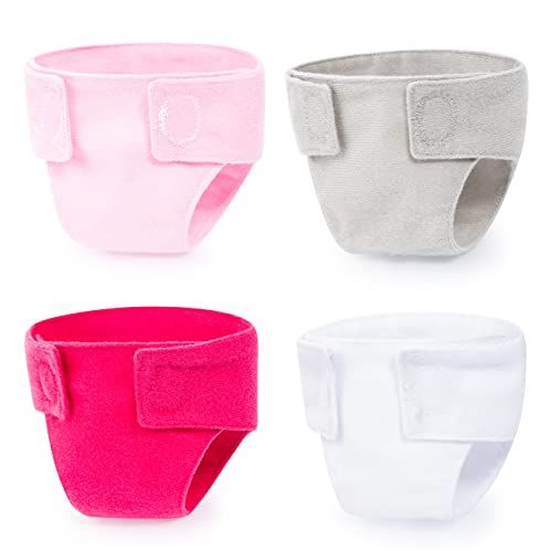 Bayer Design 73098AA Doll Cloth Nappies - Pink, White, Grey