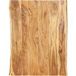 Tablette de table en bois d'acacia massif 80x(50-60)x2.5 cm