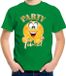 Bellatio Decorations Verkleed shirt jongens - Party Time - groen - carnaval - voor kinderen 146/152