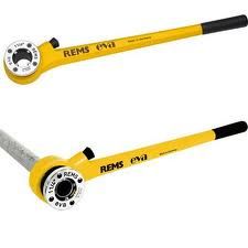 REMS Eva Set R 3/8-1/2-3/4-1-1 1/4 inch Handdraadsnij-ijzer met snelwisselsnijkoppen