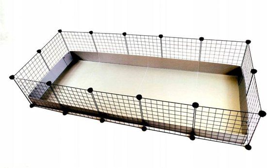 C&C Modulaire Kooi 180 x 75 x 37 cm - Zilver