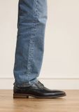 Van Lier Heren Zwarte Leren Veterschoenen Maat 46
