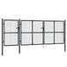 vidaXL Tuinpoort 400x175 cm gaas en gegalvaniseerd staal antraciet