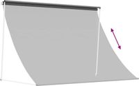 vidaXL Zonnescherm Lichtgrijs 400 x 150 cm