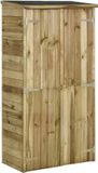vidaXL Tuinschuur van grenenhout, 85x48x177 cm