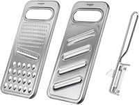 Westmark Set, 3-delig: Universele Rasp + Komkommersnijder + Dunschiller, Roestvrij Staal, Staal + Famos, Zilver, 100222E6