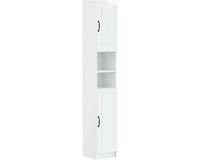 vidaXL Armoire de salle de bain avec étagère ouverte UTRECHT Blanc brillant