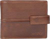 Kazar Brown Leather Clasp Wallet