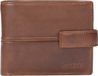 Kazar Brown Leather Clasp Wallet