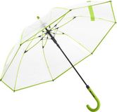 Fare Pure 7112 paraplu transparent avec ouverture automatique vert citron