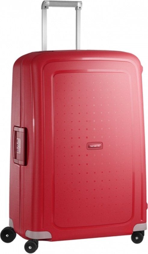 Samsonite S'CURE SPINNER 75/28 (Medium) - Rood - Hardcase Reiskoffer - 102L - TSA Slot