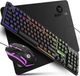 BEASTCOM® GS200 | Essentiel Gaming | Ensemble clavier, souris et tapis de souris | QWERTZ (DE)