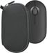 kwmobile computermuis hoes geschikt voor Logitech Pebble Mouse 2 M350s / M350 hoesje - Muis beschermhoes met rits - Mouse case van neopreen in donkergrijs