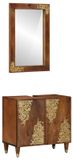 Prolenta Maison Exclusive - Ensemble de deux meubles de salle de bain, couleur miel, dimensions 62 x 33 x 58 cm