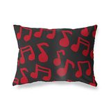 BonaMaison Rood-Zwart Decoratieve Kussensloop, Kussenhoezen Bank, Decoratieve Kussenhoesjes, Kussensloop; Sofa, Slaapkamer, Kantoor, Auto 35x50 Cm - Ontworpen en vervaardigd in Turkije