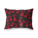 BonaMaison Rood-Zwart Decoratieve Kussensloop, Kussenhoezen Bank, Decoratieve Kussenhoesjes, Kussensloop; Sofa, Slaapkamer, Kantoor, Auto 35x50 Cm - Ontworpen en vervaardigd in Turkije