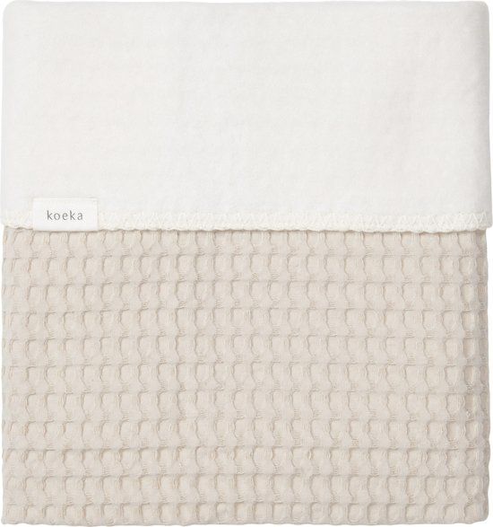 Koeka Amsterdam Wiegdeken - Cotton Fleece Wafel - 75x100 cm - Sand
