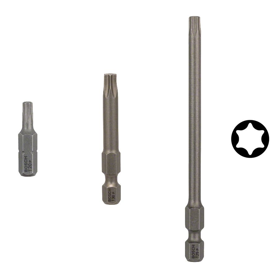 Bosch Extra Hard Schroevendraaier Bit T25 - 25mm - 25 stuks