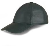 Urban 5884® - 100% echt Lams leer - GEEN PU - Leren Pet - Verstelbaar - Unisex - Baseball Cap - Groen - One Size