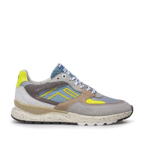 Floris van Bommel De Treener 06.00 textiel sneakers lichtblauw