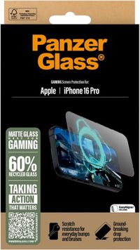 PanzerGlass Serie - iPhone 16 Pro Screenprotector - Ultra-Wide Fit - 9H - Gaming